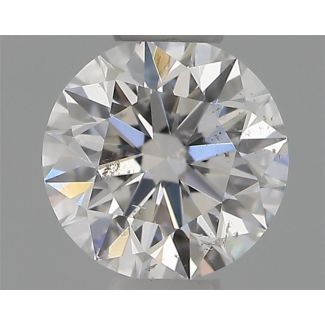 0.31 Carat Round E SI2 EX GIA Natural Diamond