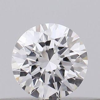 0.18 Carat Round E VVS2 EX GIA Natural Diamond