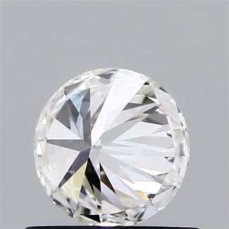 0.5 Carat Round H VVS1 EX GIA Natural Diamond