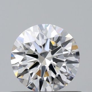 0.5 Carat Round E VVS2 EX GIA Natural Diamond