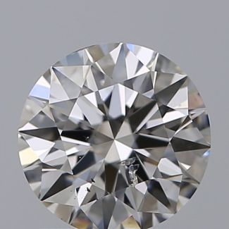 1.00 Carat Round H SI2 EX VG GIA Natural Diamond