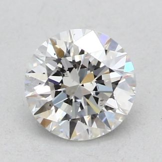 0.37 Carat Round E SI1 EX GIA Natural Diamond