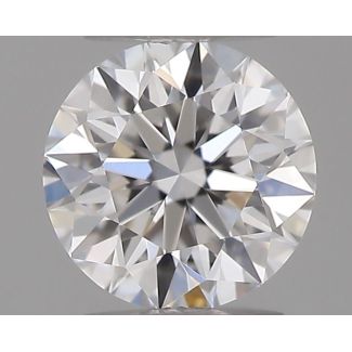 0.19 Carat Round D VVS2 EX GIA Natural Diamond