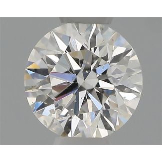 0.30 Carat Round H SI2 EX VG GIA Natural Diamond