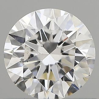 0.70 Carat Round E SI1 EX GIA Natural Diamond