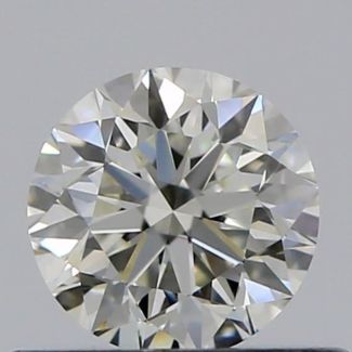 0.40 Carat Round J VVS1 VG EX GIA Natural Diamond