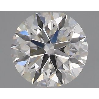 0.35 Carat Round F VVS2 EX GIA Natural Diamond