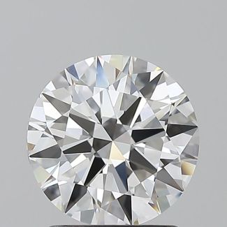 1.7 Carat Round F VVS2 EX GIA Natural Diamond