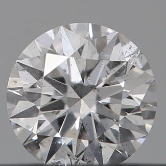 0.27 Carat Round D SI2 EX GIA Natural Diamond