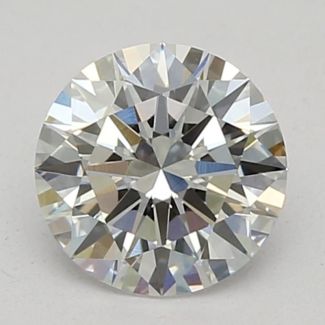 0.46 Carat Round E VVS2 EX GIA Natural Diamond