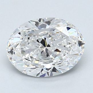 1.7 Carat Oval D SI2 - EX GIA Natural Diamond