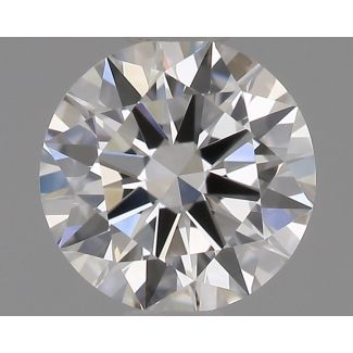 0.5 Carat Round E VVS2 EX GIA Natural Diamond