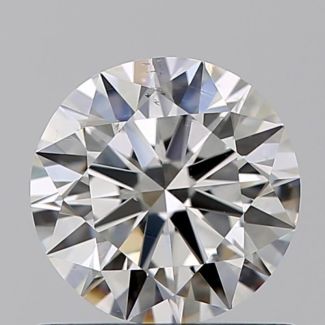 0.71 Carat Round H SI1 EX VG GIA Natural Diamond