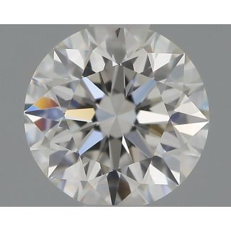 0.56 Carat Round H VVS1 EX GIA Natural Diamond