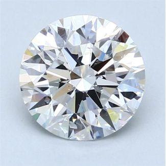 1.87 Carat Round D SI1 EX GIA Natural Diamond