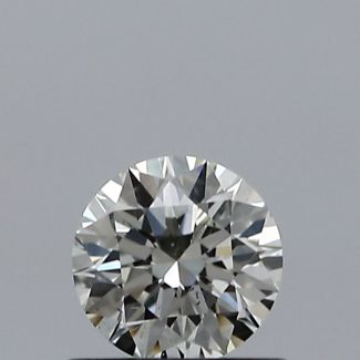 0.50 Carat Round K SI1 EX GIA Natural Diamond