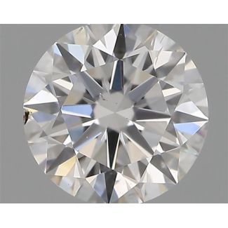 0.34 Carat Round F SI1 VG EX GIA Natural Diamond