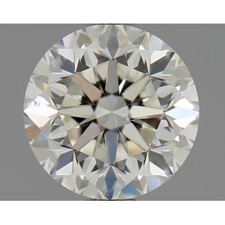 1.00 Carat Round J SI1 F EX GIA Natural Diamond