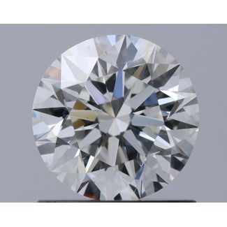 0.95 Carat Round H SI2 EX GIA Natural Diamond