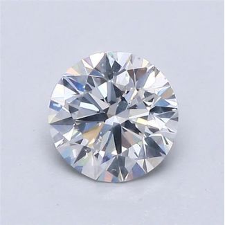 0.72 Carat Round F SI2 EX VG GIA Natural Diamond