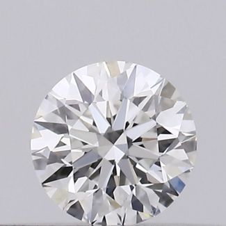 0.19 Carat Round F VVS2 EX GIA Natural Diamond