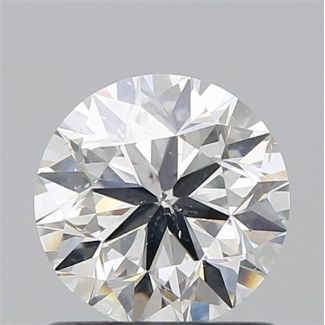 0.90 Carat Round H SI2 VG GIA Natural Diamond