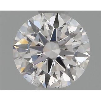 0.40 Carat Round D SI2 EX GIA Natural Diamond