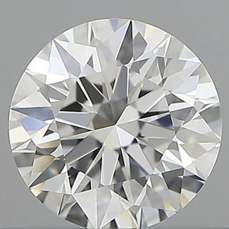 0.6 Carat Round F VVS2 EX GIA Natural Diamond