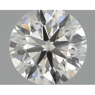 0.31 Carat Round G VVS2 EX VG IGI Natural Diamond