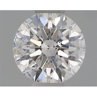 0.33 Carat Round D SI2 EX GIA Natural Diamond