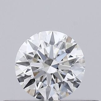 0.23 Carat Round H VVS1 EX GIA Natural Diamond