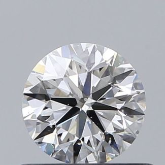 0.55 Carat Round G SI2 VG GIA Natural Diamond