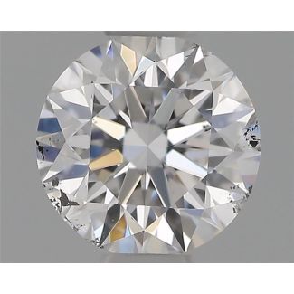 0.40 Carat Round D SI2 EX GIA Natural Diamond