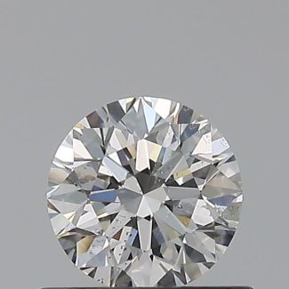 0.5 Carat Round G SI1 EX GIA Natural Diamond