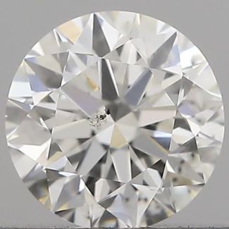 0.50 Carat Round G SI2 VG EX GIA Natural Diamond