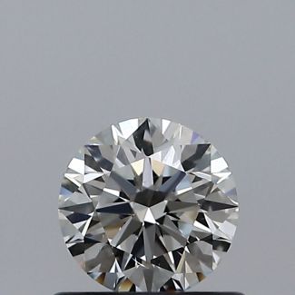 0.50 Carat Round H SI1 EX VG GIA Natural Diamond