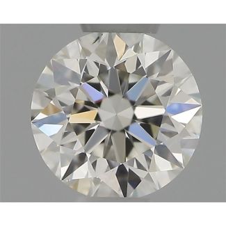 0.33 Carat Round H SI1 EX GIA Natural Diamond