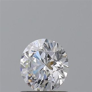 0.8 Carat Round D SI2 EX GIA Natural Diamond