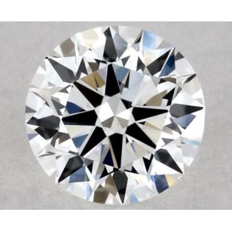 0.4 Carat Round F VVS2 EX VG GIA Natural Diamond