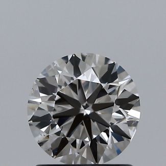 1.00 Carat Round E SI1 VG EX GIA Natural Diamond