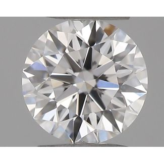 0.18 Carat Round E VVS2 EX GIA Natural Diamond