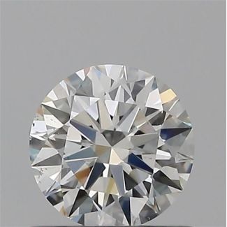 0.53 Carat Round H SI1 EX GIA Natural Diamond