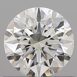 0.70 Carat Round H VVS1 EX GIA Natural Diamond