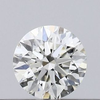 0.2 Carat Round H VVS1 EX GIA Natural Diamond