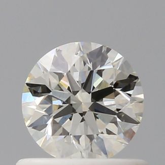 0.60 Carat Round J VVS2 EX VG IGI Natural Diamond