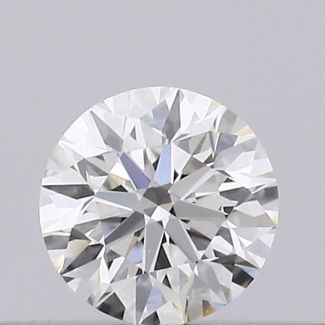 0.19 Carat Round H VVS1 EX GIA Natural Diamond