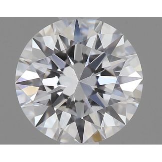 0.4 Carat Round D VVS1 EX GIA Natural Diamond