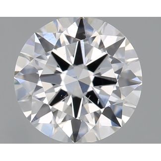 0.83 Carat Round E SI1 EX GIA Natural Diamond