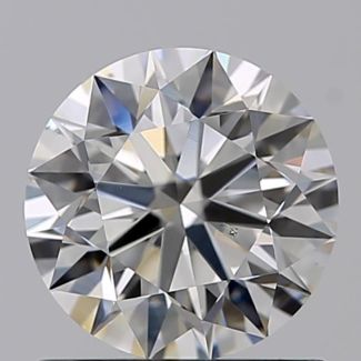 0.81 Carat Round H SI1 EX GIA Natural Diamond