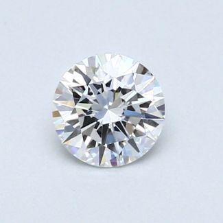 0.44 Carat Round D VVS1 EX VG GIA Natural Diamond